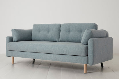 Model 04 Sofa Bed 3 Seater, Oak / Seaglass