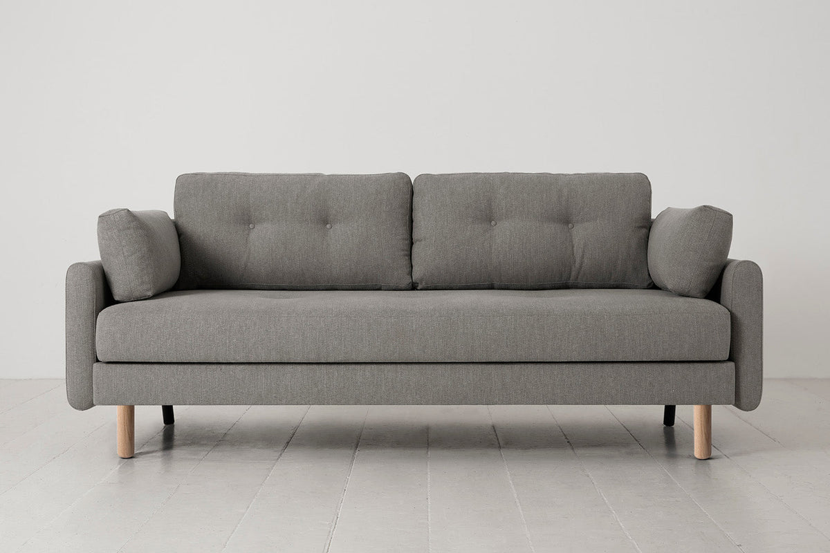 Model 04 Sofa Bed 3 Seater, Oak / Shadow