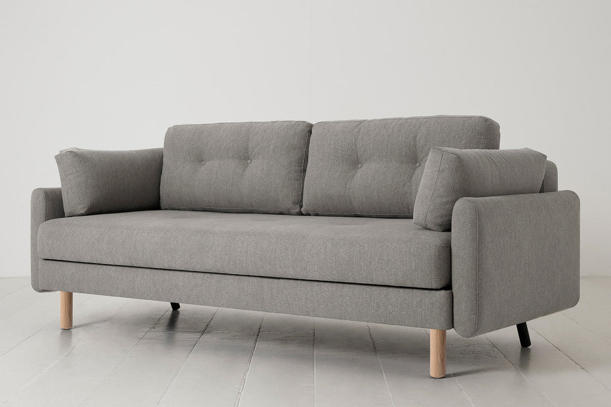 Model 04 Sofa Bed 3 Seater, Oak / Shadow