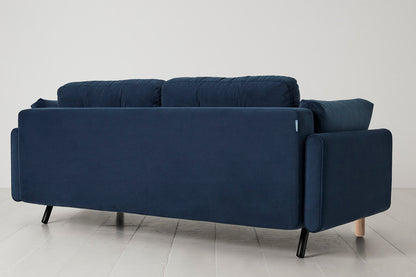 Model 04 Sofa Bed 3 Seater, Oak / Teal