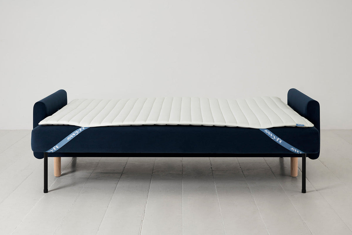 Model 04 Sofa Bed 3 Seater, Oak / Teal