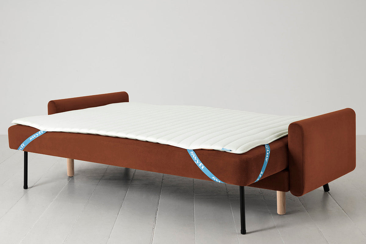 Model 04 Sofa Bed 3 Seater, Oak / Umber