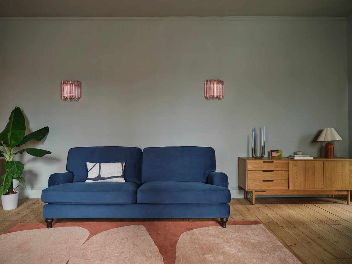 Model 15 2 Seater Sofa, Oak / Teal