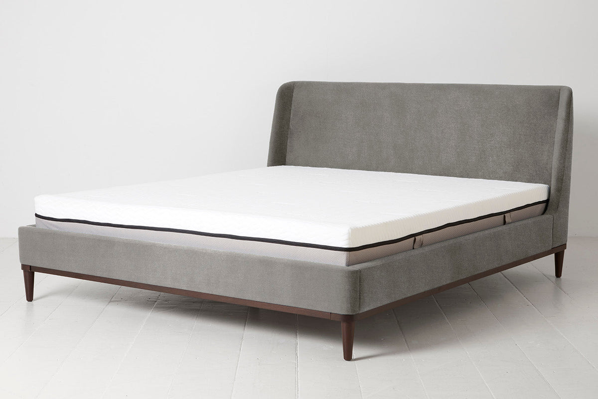 Bed 02 Super King Sized Bed, Mink