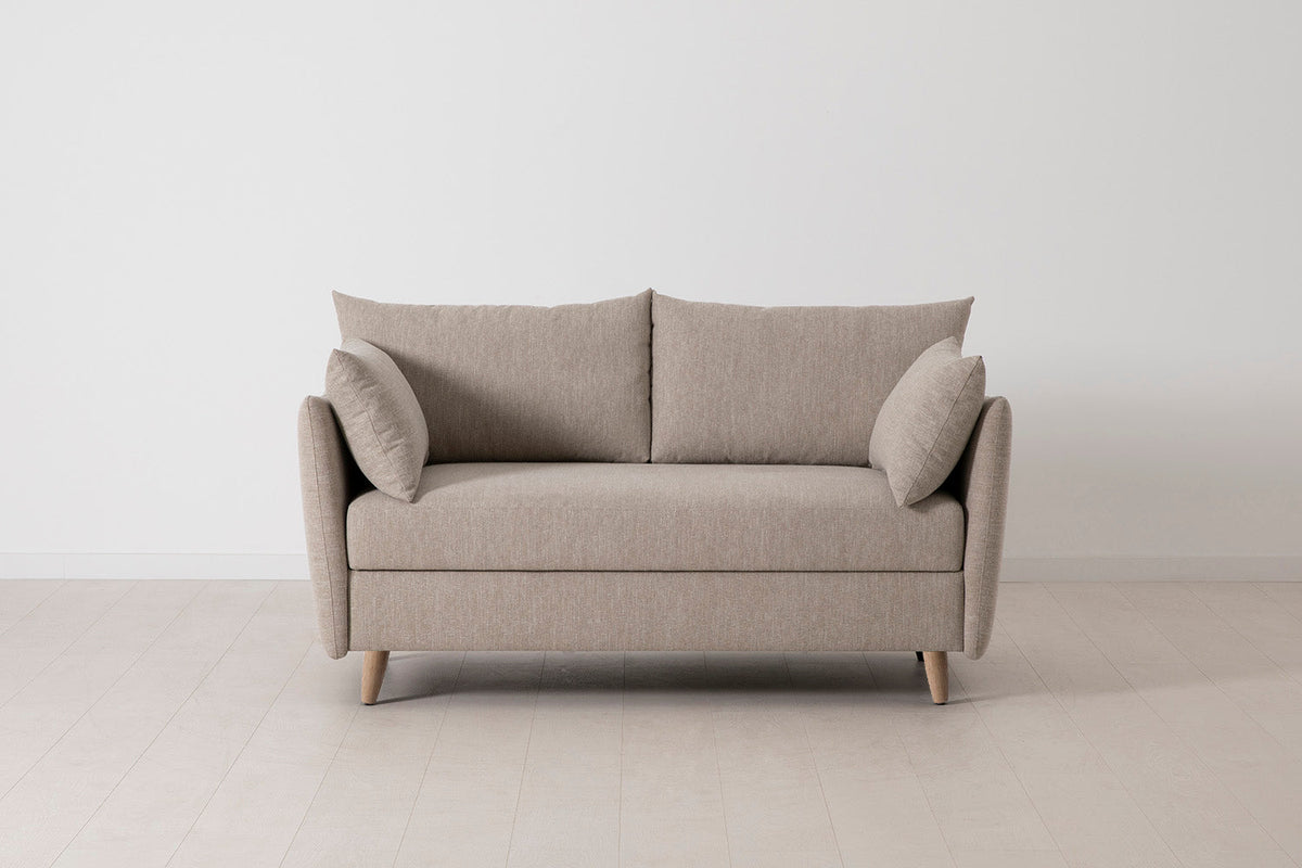 Model 08 Sofa Bed 2 Seater, Oak / Pumice