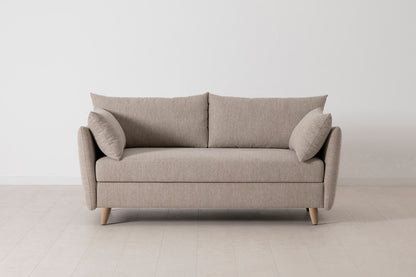 Model 08 Sofa Bed 2.5 Seater, Oak / Pumice