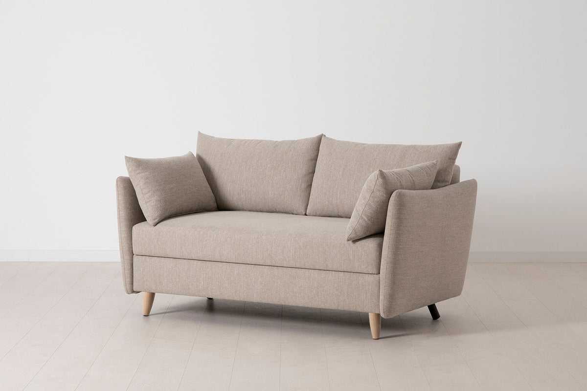 Model 08 Sofa Bed 2 Seater, Oak / Pumice