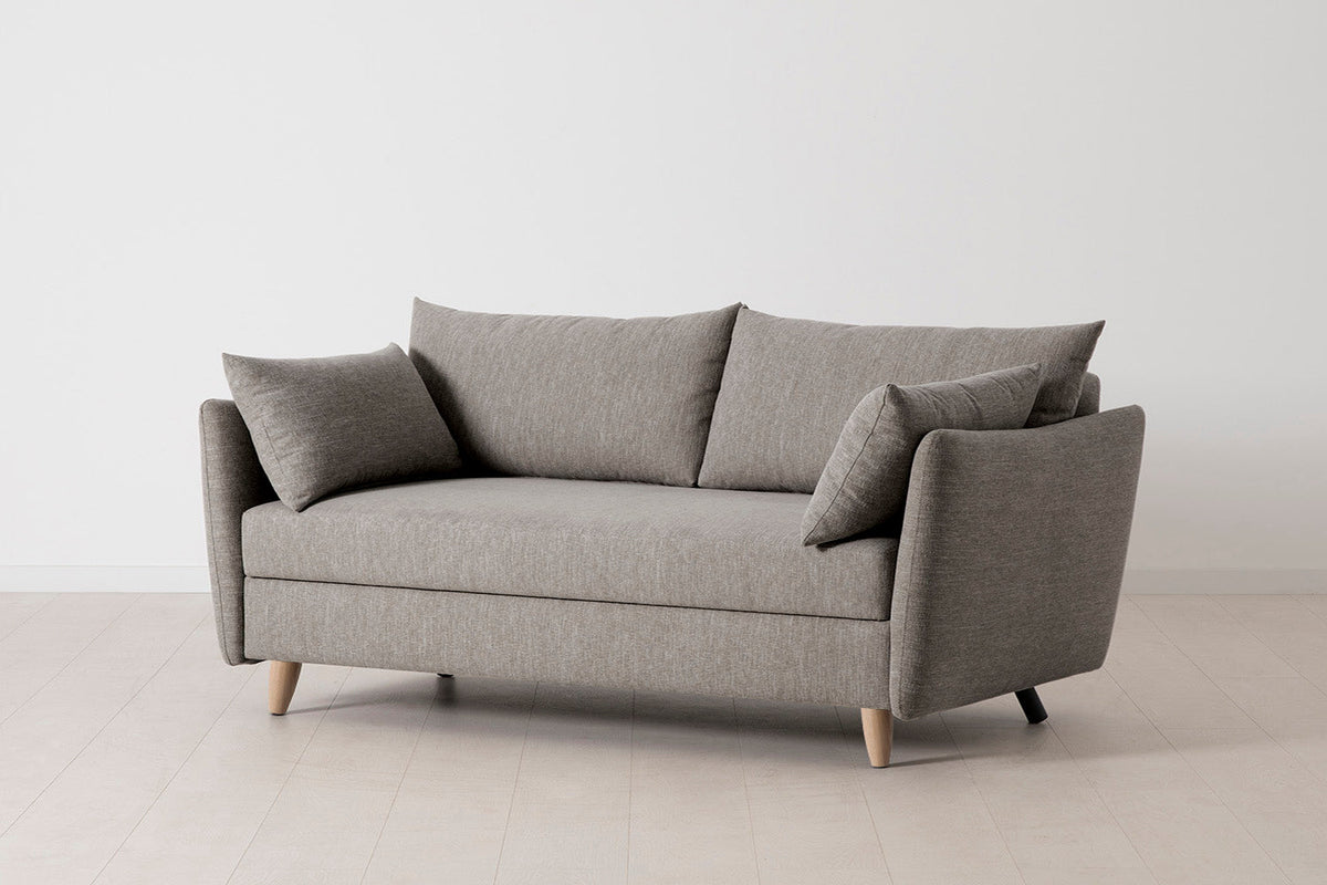 Model 08 Sofa Bed 2.5 Seater, Oak / Shadow