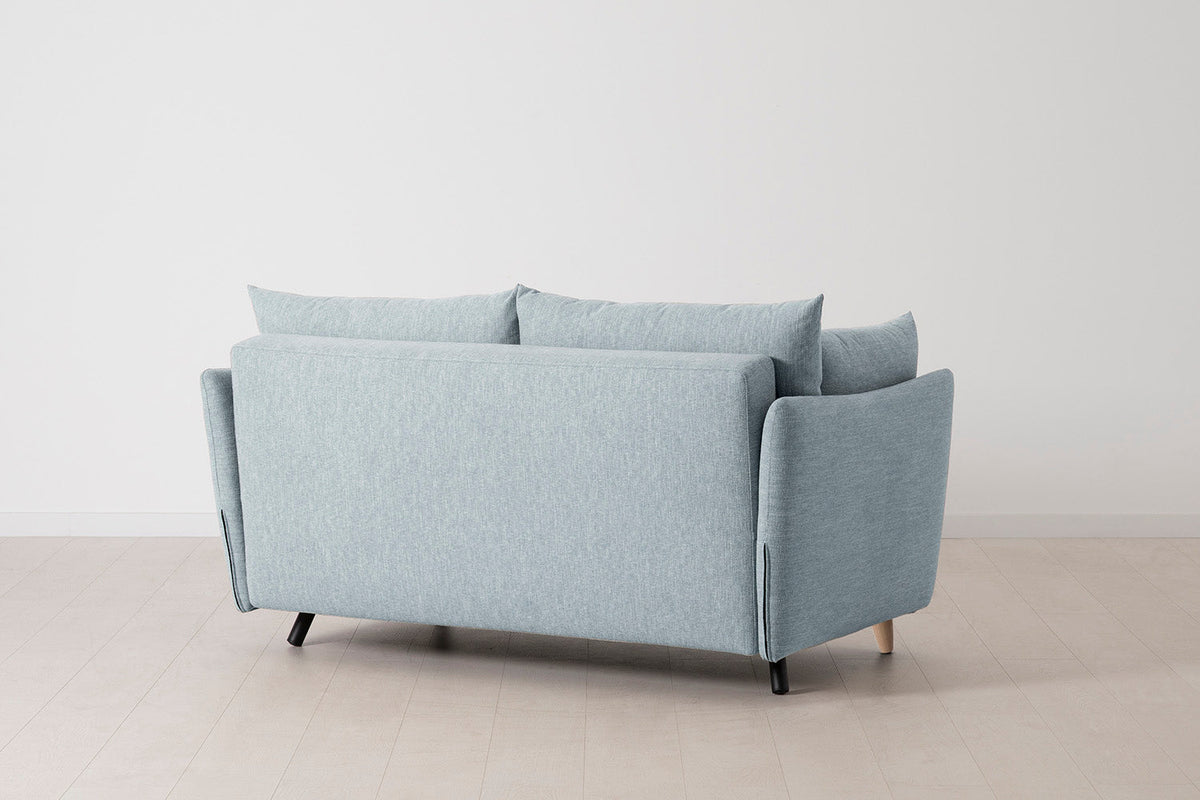 Model 08 Sofa Bed 2 Seater, Oak / Seaglass