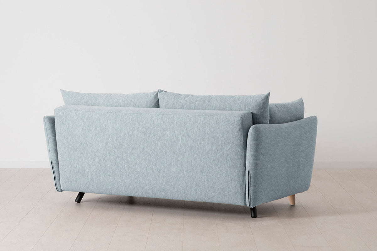 Model 08 Sofa Bed 2.5 Seater, Oak / Seaglass