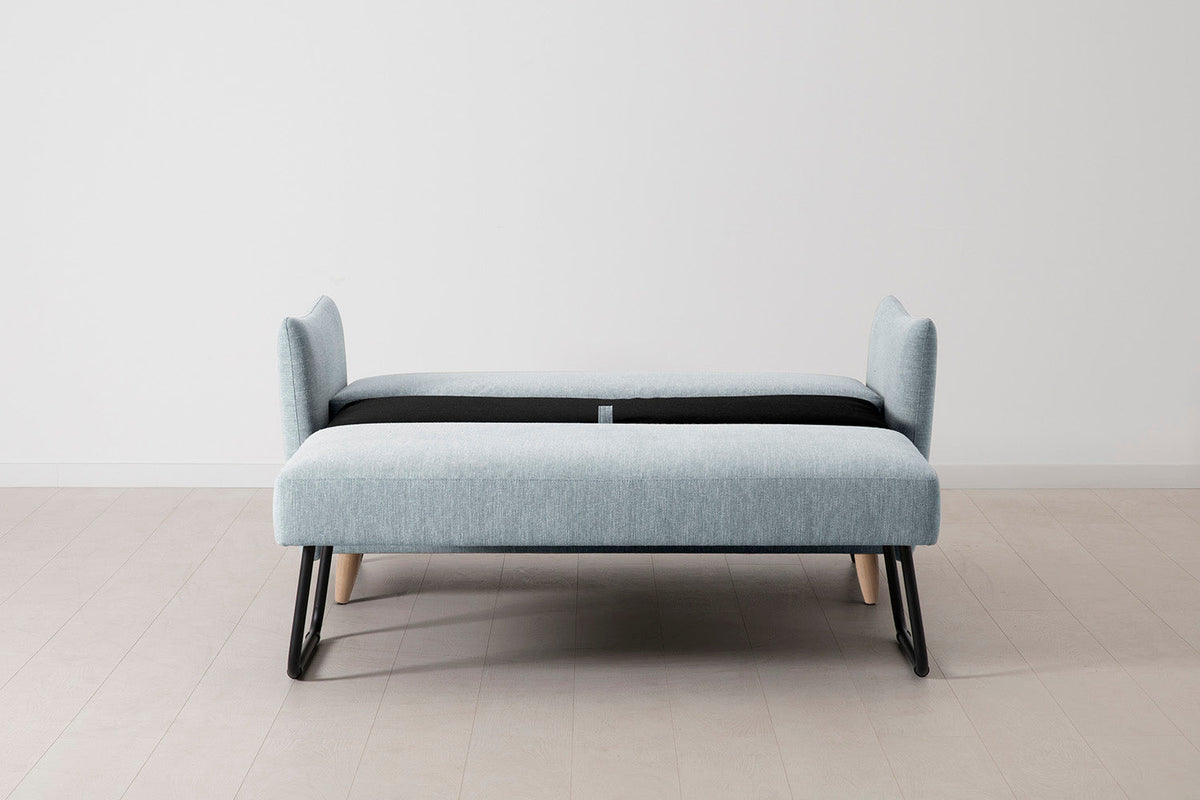 Model 08 Sofa Bed 2 Seater, Oak / Seaglass