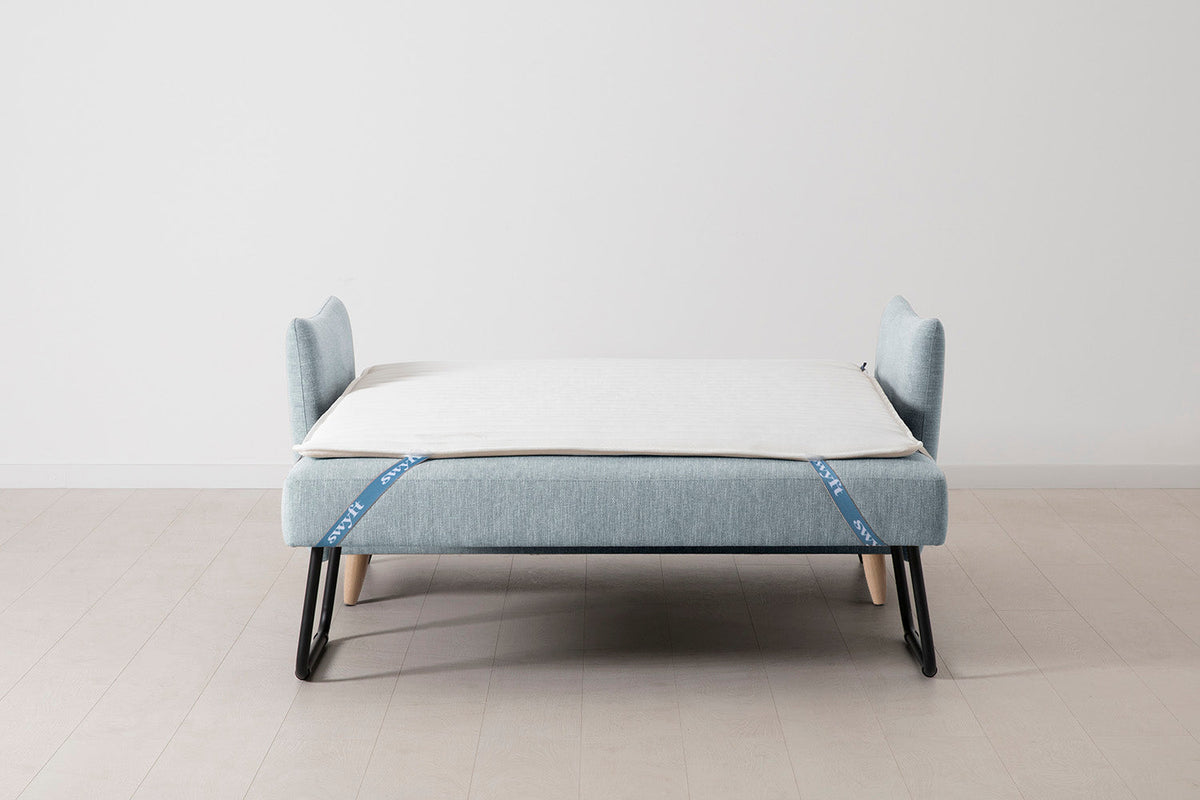 Model 08 Sofa Bed 2 Seater, Oak / Seaglass