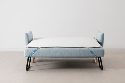 Model 08 Sofa Bed 2.5 Seater, Oak / Seaglass