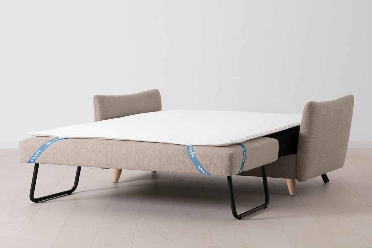 Model 08 Sofa Bed 2.5 Seater, Oak / Pumice