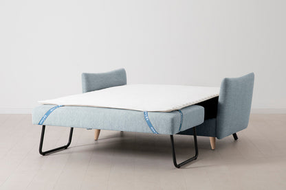 Model 08 Sofa Bed 2 Seater, Oak / Seaglass