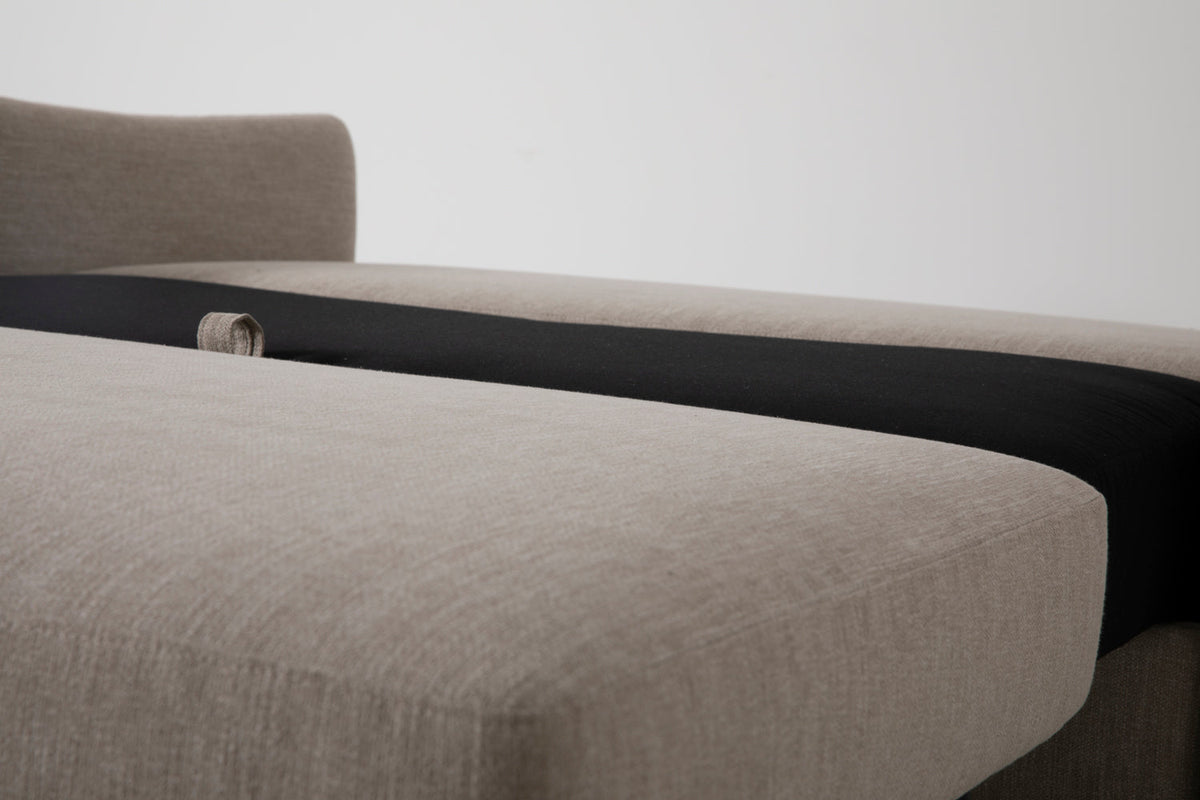Model 08 Sofa Bed 2.5 Seater, Oak / Pumice