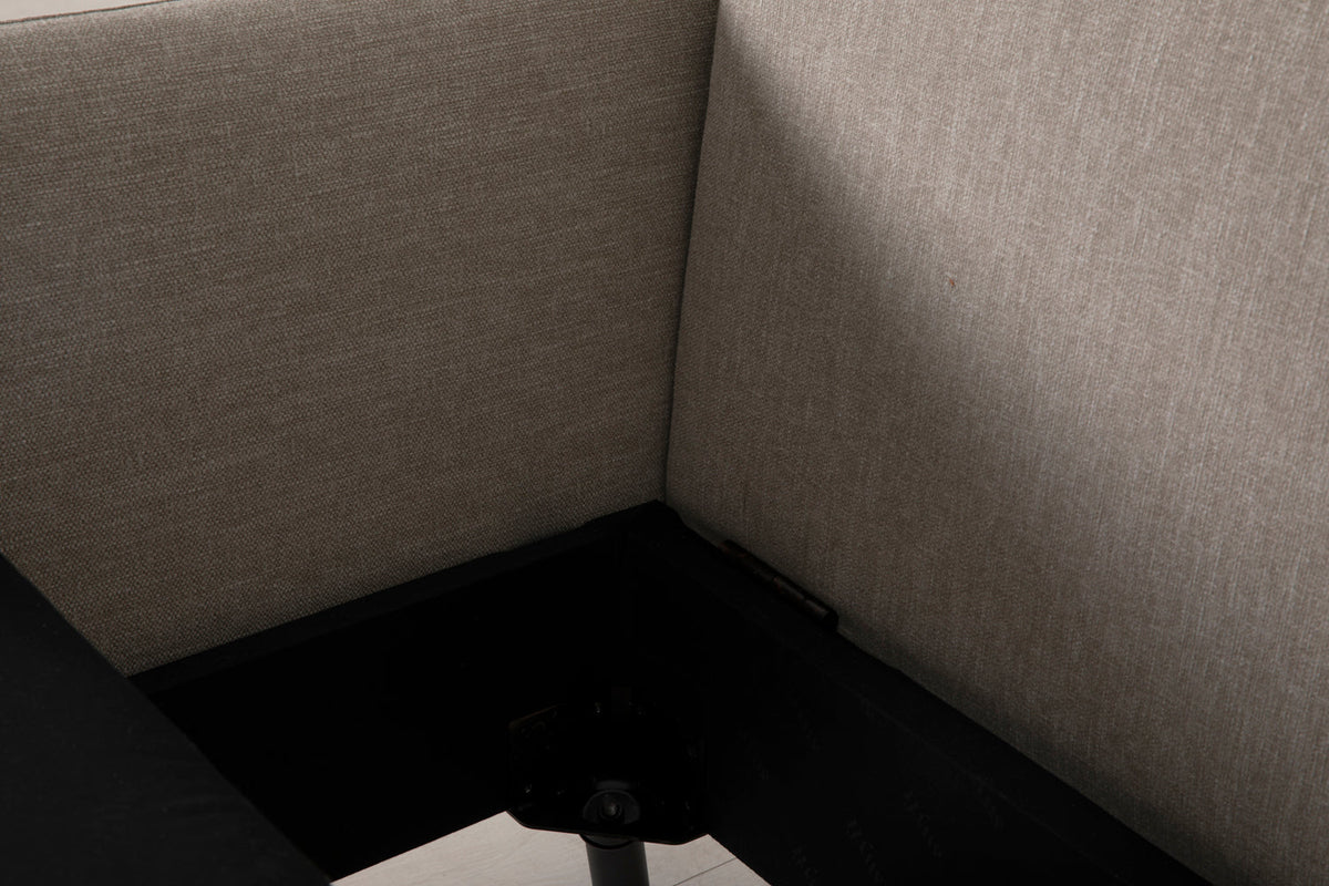 Model 08 Sofa Bed 2.5 Seater, Oak / Pumice