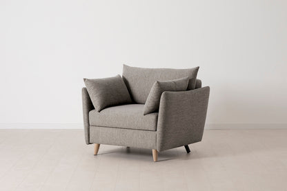 Model 08 Chair Bed Single Sofa Bed, Oak / Shadow