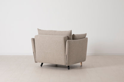 Model 08 Chair Bed Single Sofa Bed, Oak / Pumice