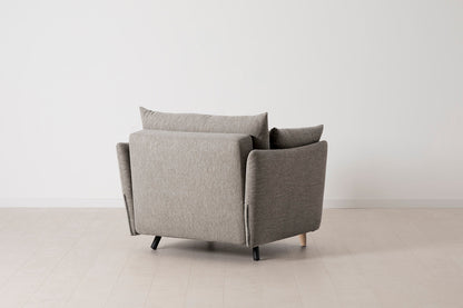Model 08 Chair Bed Single Sofa Bed, Oak / Shadow