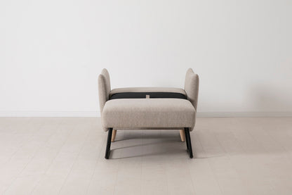 Model 08 Chair Bed Single Sofa Bed, Oak / Pumice