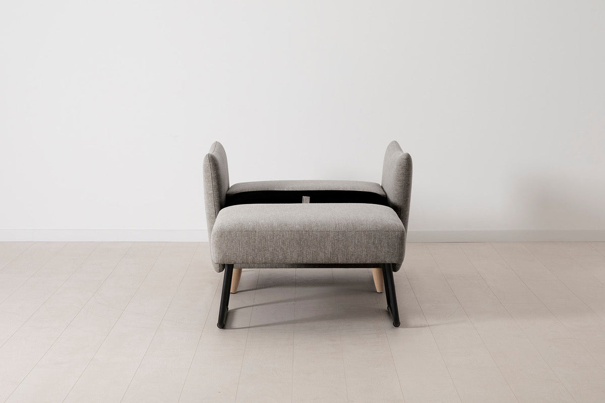 Model 08 Chair Bed Single Sofa Bed, Oak / Shadow