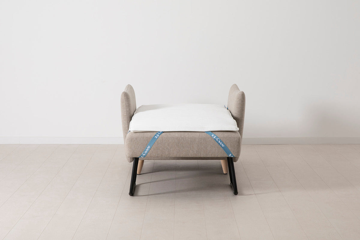 Model 08 Chair Bed Single Sofa Bed, Oak / Pumice
