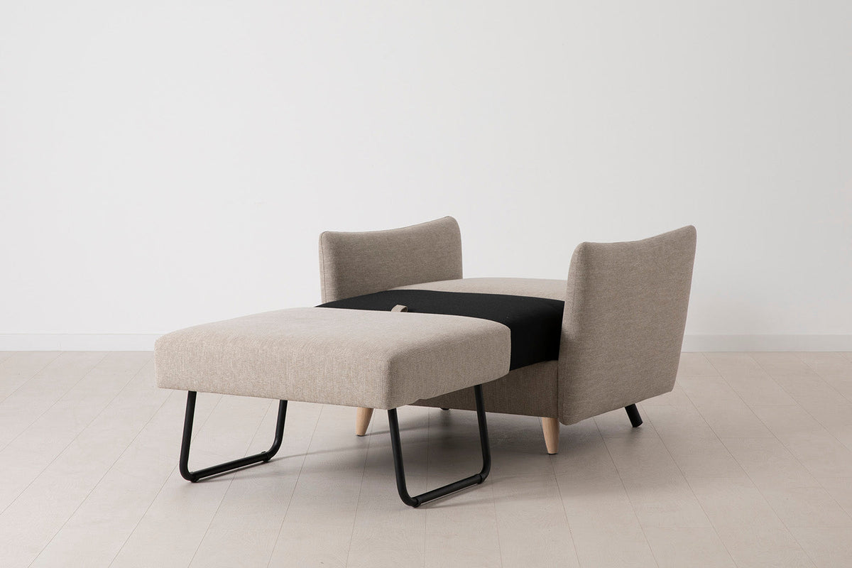 Model 08 Chair Bed Single Sofa Bed, Oak / Pumice
