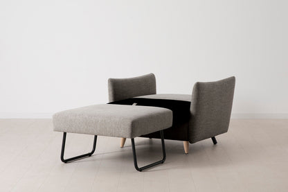 Model 08 Chair Bed Single Sofa Bed, Oak / Shadow