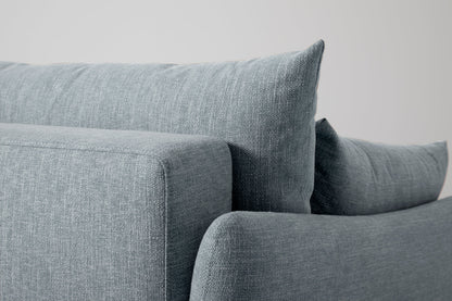 Model 08 Sofa Bed 2.5 Seater, Oak / Seaglass