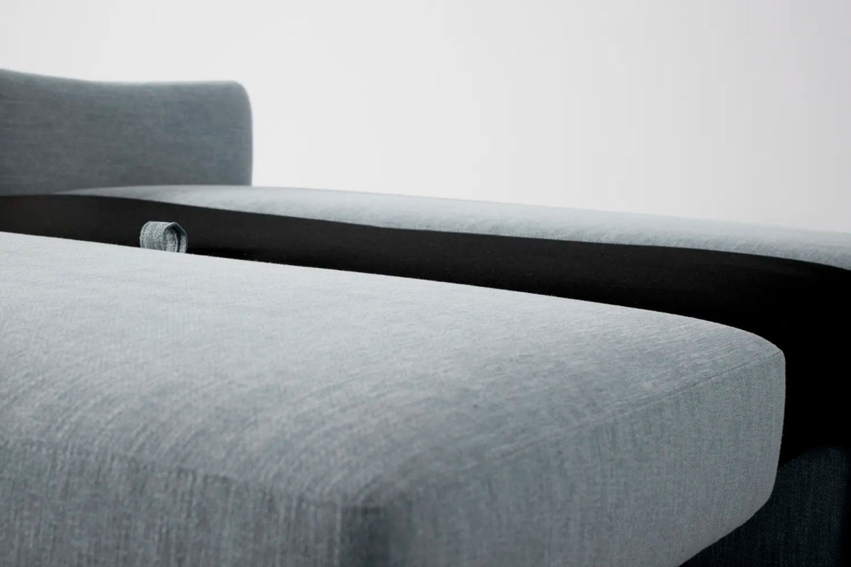 Model 08 Sofa Bed 2 Seater, Oak / Seaglass