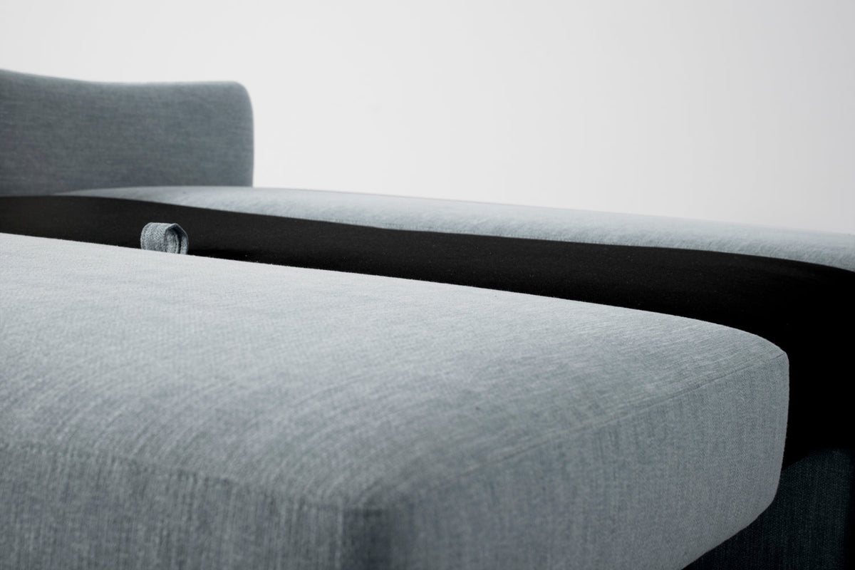 Model 08 Sofa Bed 2.5 Seater, Oak / Seaglass