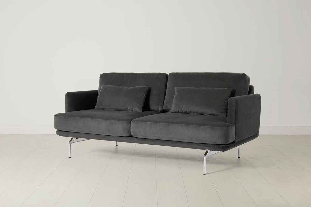 Model 14 2 Seater Sofa, Charcoal