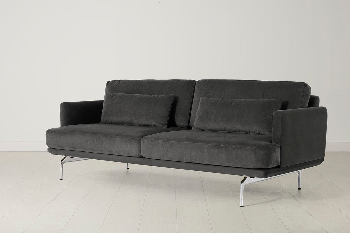 Model 14 3 Seater Sofa, Charcoal