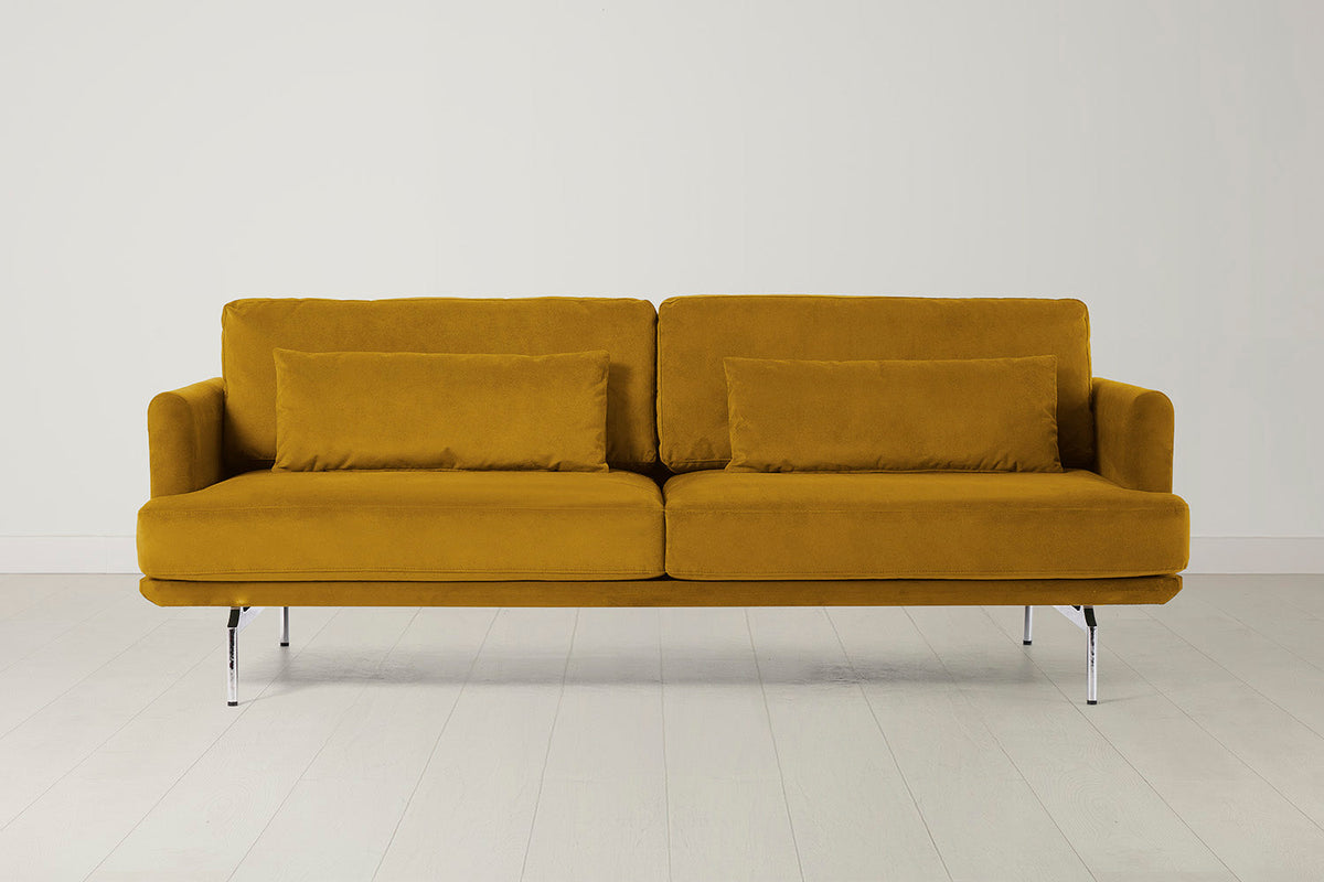 Model 14 3 Seater Sofa, Mustard