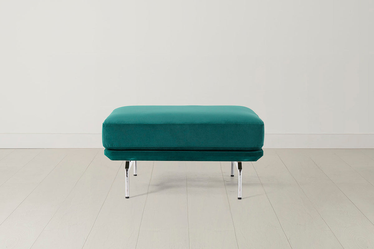 Model 14 Ottoman, Kingfisher