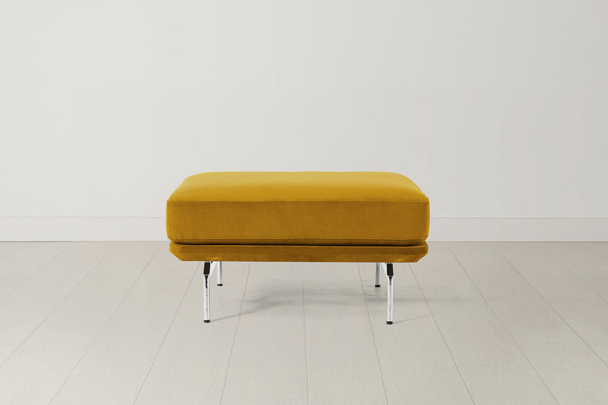 Model 14 Ottoman in Mustard