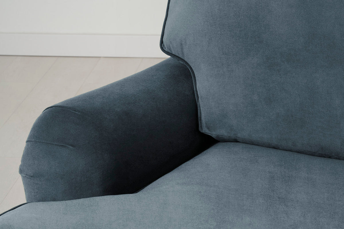 Model 15 3 Seater Sofa with Ottoman, Oak / Hydro