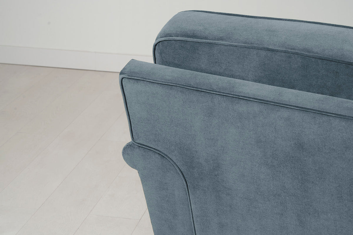 Model 15 3 Seater Sofa with Ottoman, Oak / Hydro