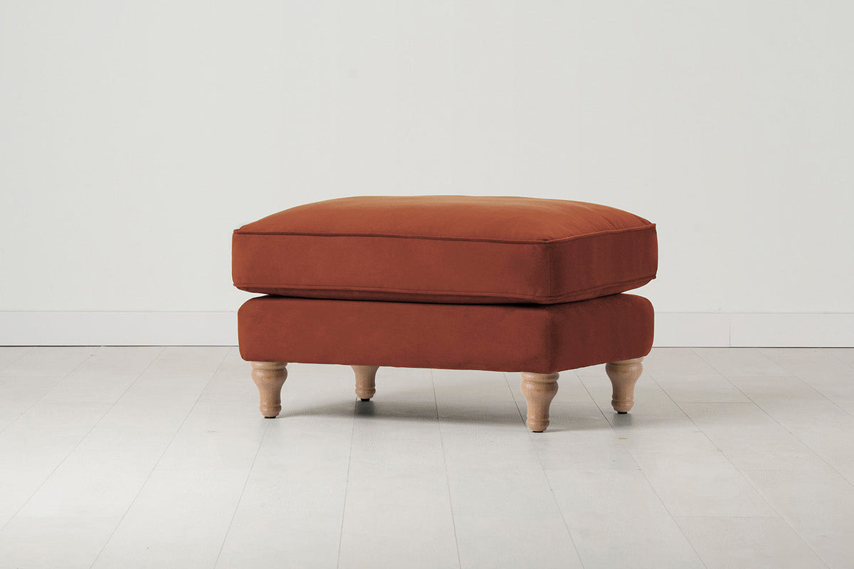 Model 15 Ottoman, Oak / Brick