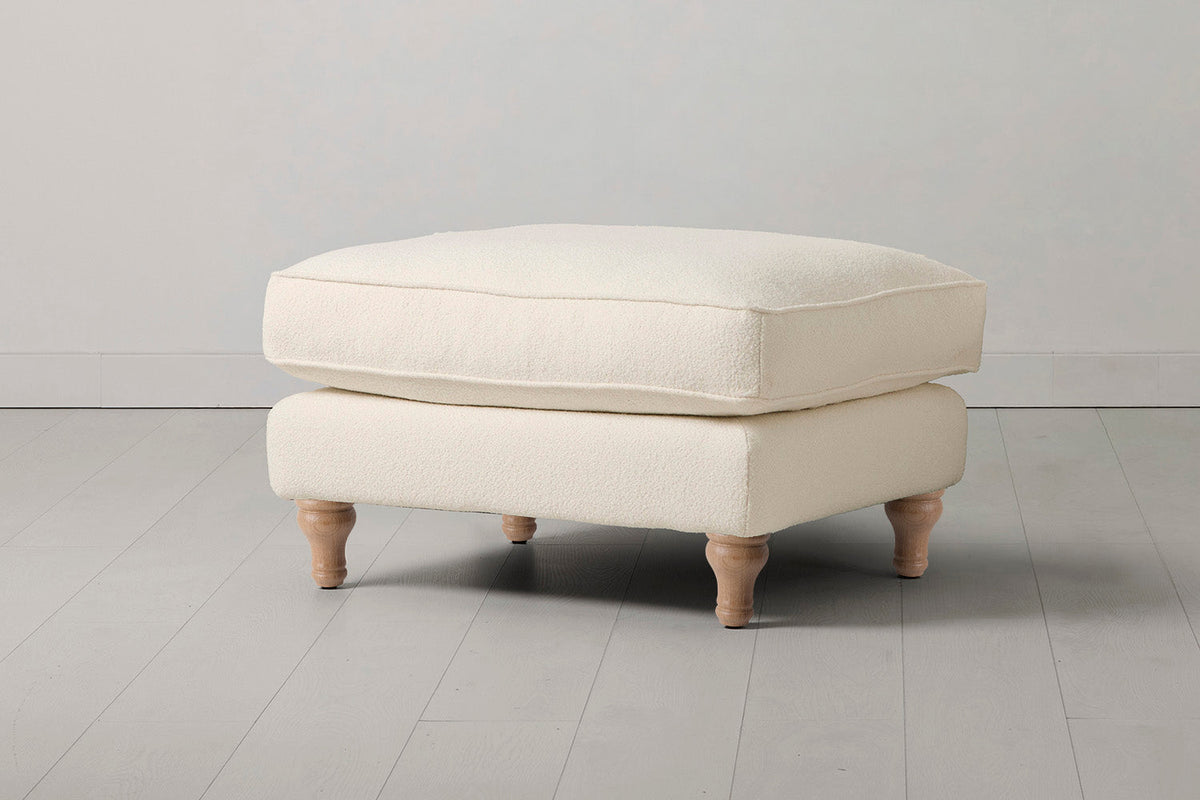 Model 15 Ottoman, Oak / Ivory