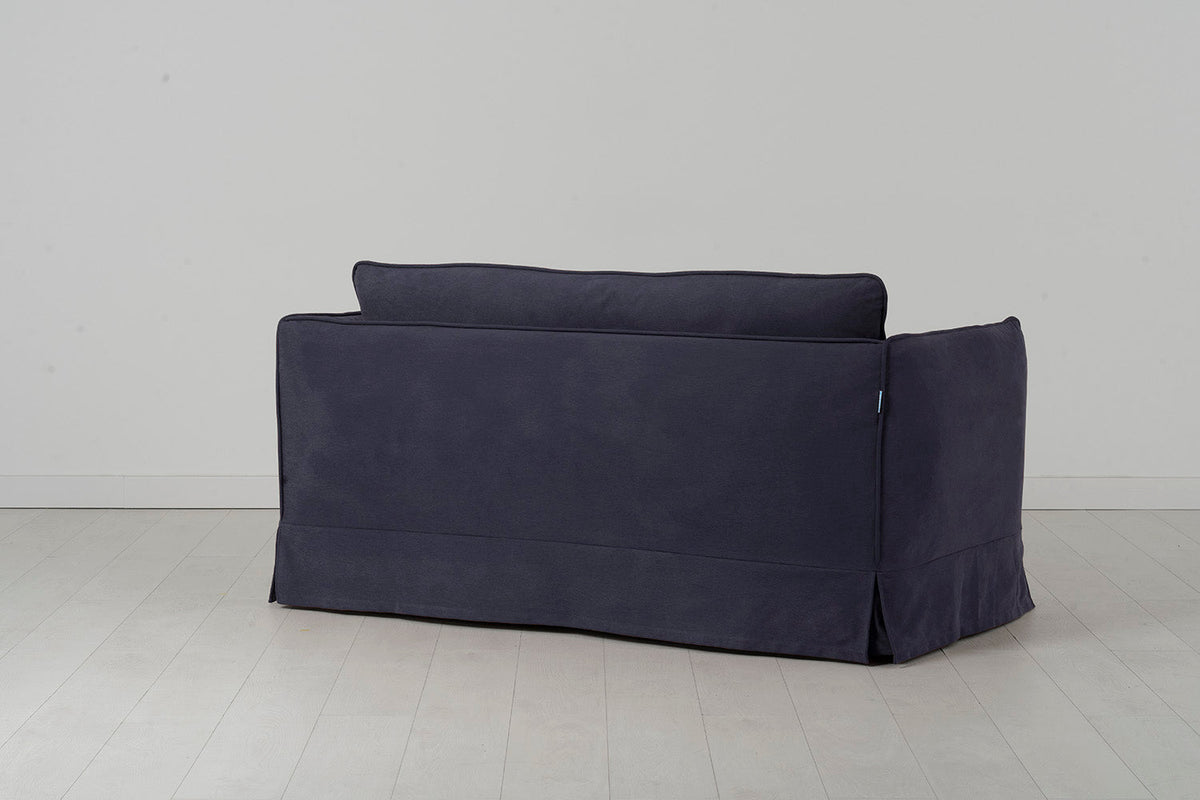 Model 18 2 Seater Sofa with Ottoman, Midnight