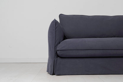 Model 18 2 Seater Sofa with Ottoman, Midnight