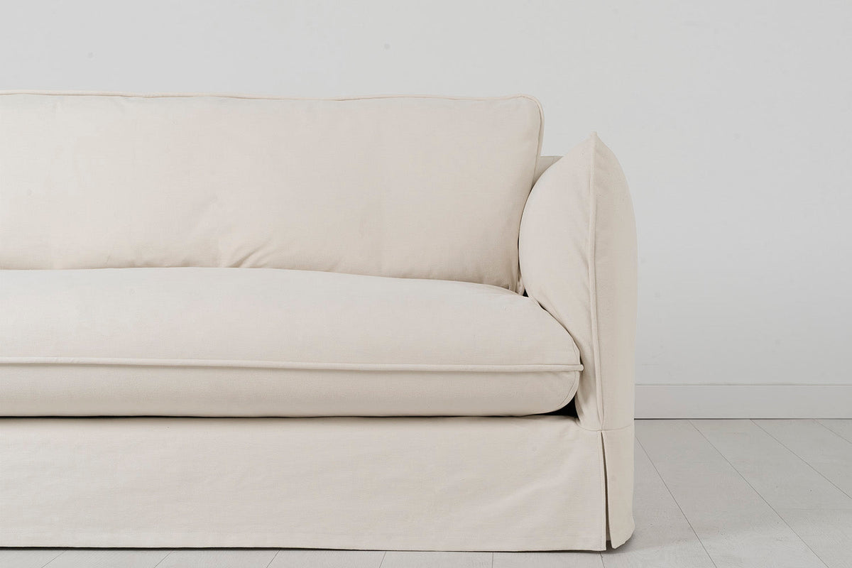 Model 18 2 Seater Sofa with Ottoman, Nougat