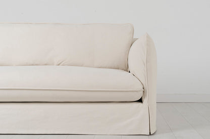 Model 18 2 Seater Sofa with Ottoman, Nougat