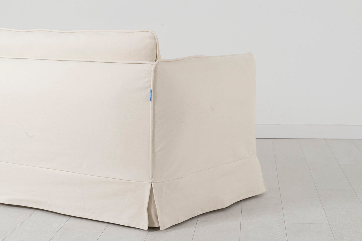 Model 18 2 Seater Sofa with Ottoman, Nougat