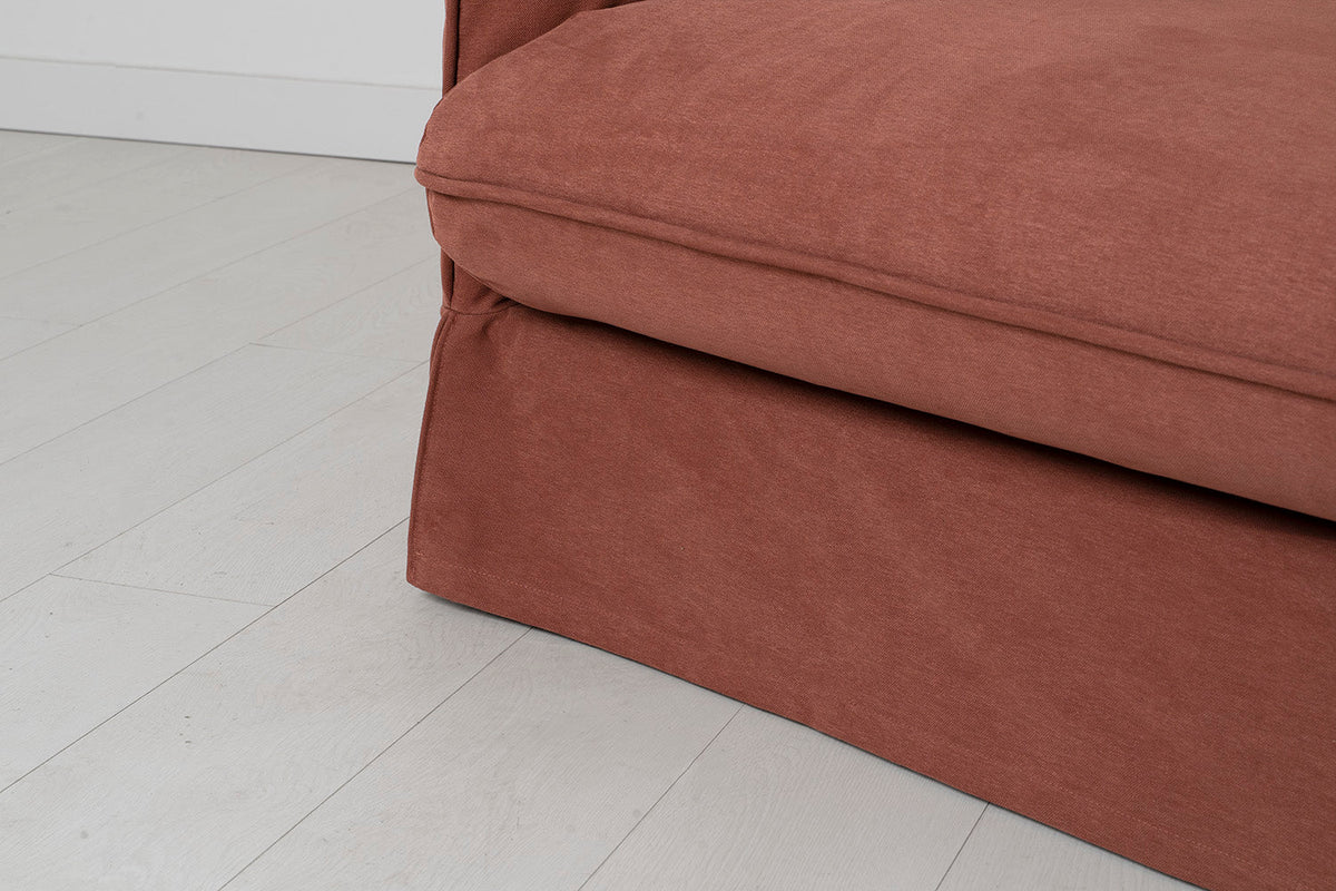Model 18 2 Seater Sofa with Ottoman, Tuscan