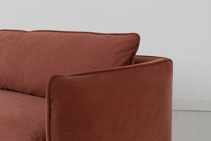 Model 18 2 Seater Sofa with Ottoman, Tuscan
