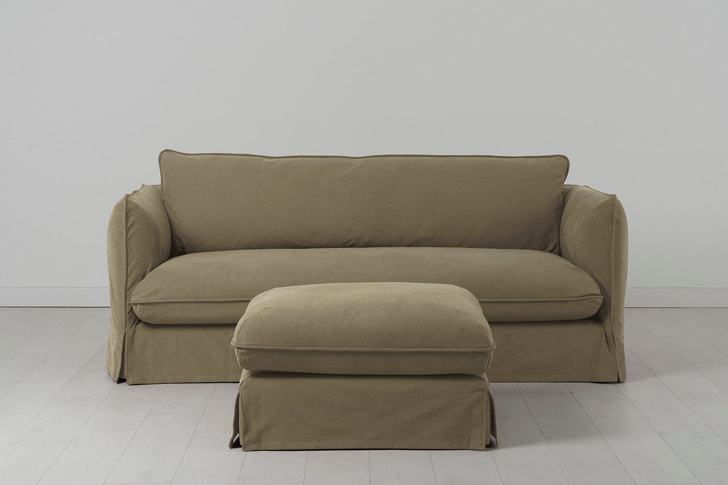 Model 18 3 Seater Sofa with Ottoman, Meadow