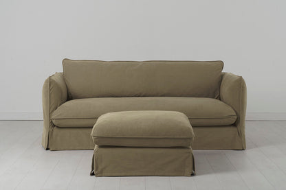 Model 18 3 Seater Sofa with Ottoman, Meadow
